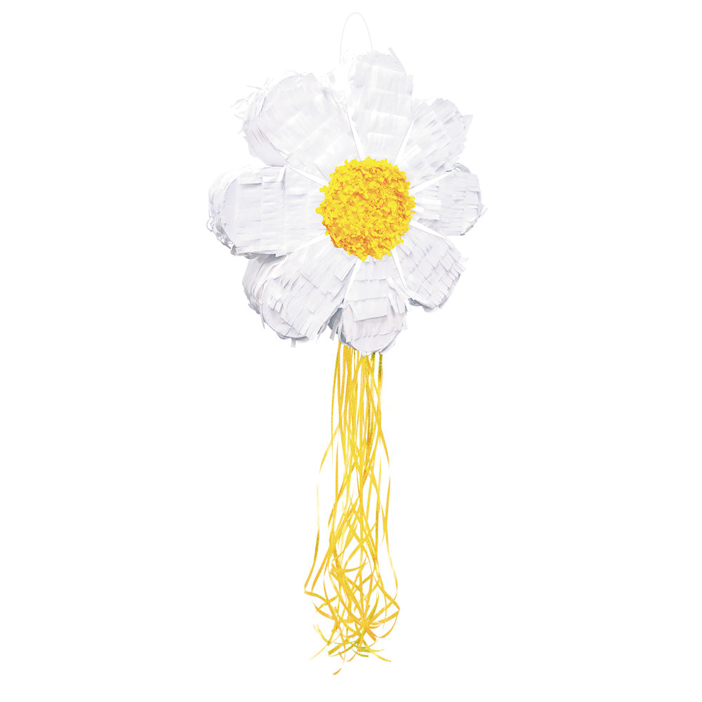 Piñata Fleur Marguerite - double usage : ficelles ou bâton