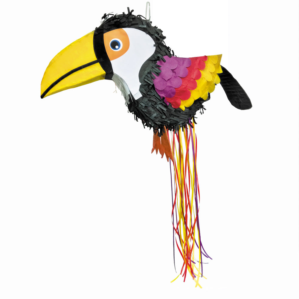 Piñata Toucan Tropical - double usage : ficelles ou bâton
