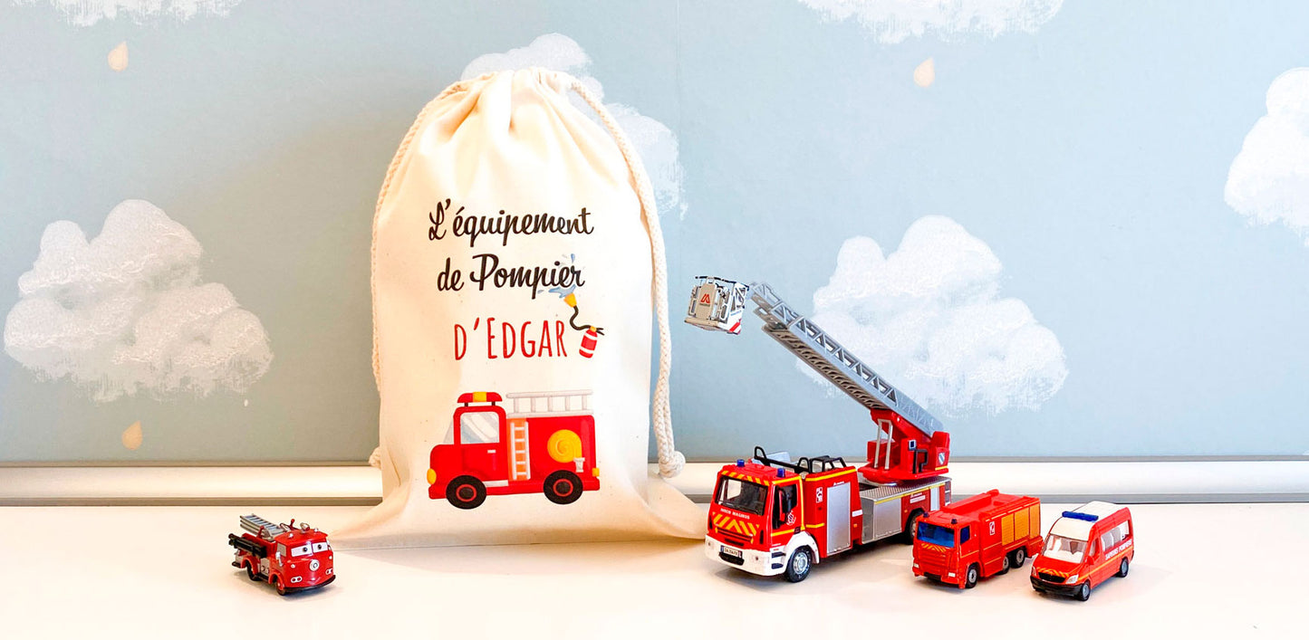Sac personnalisé Petit Pompier 🚒