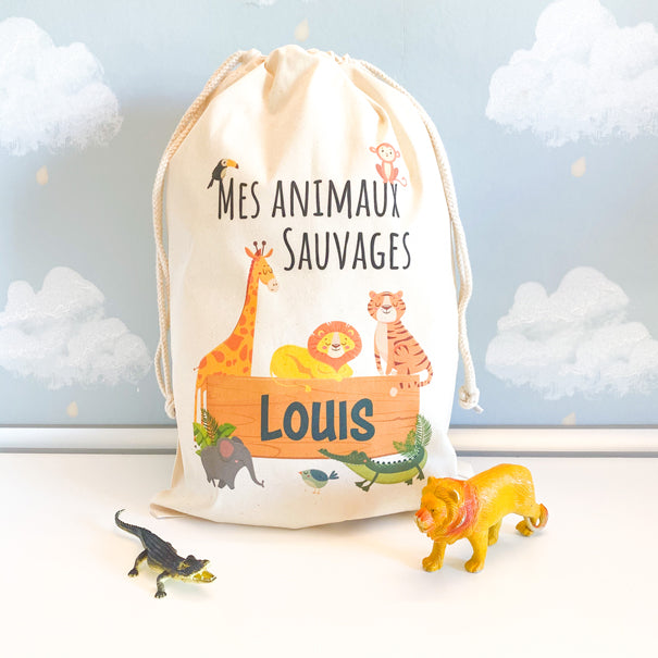 Sac personnalisé Animaux Sauvages 🦒