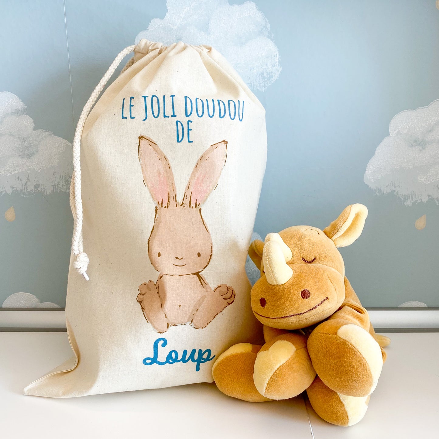 Sac personnalisé Doudou Lapinou 🐰