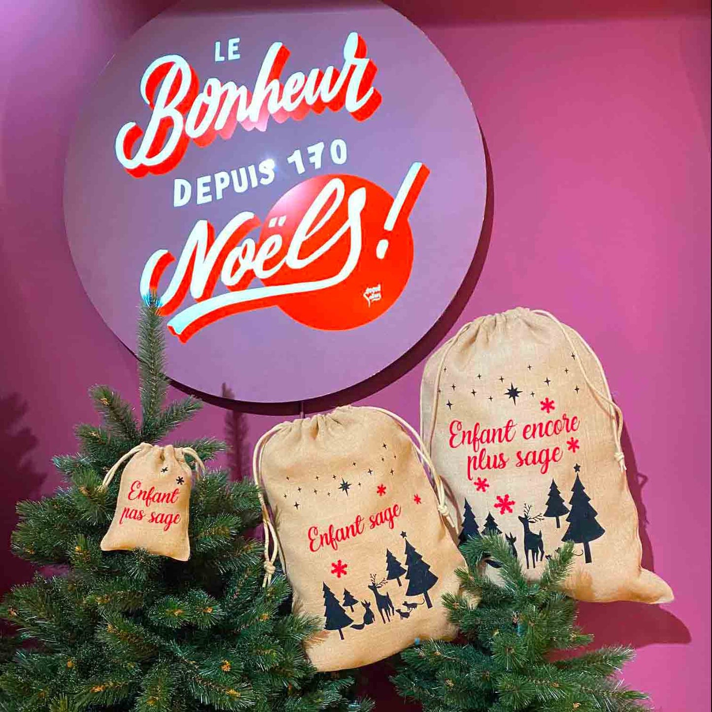 La Hotte Forêt - Grande Hotte de Noël Personnalisée