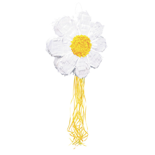 Piñata Fleur Marguerite - double usage : ficelles ou bâton