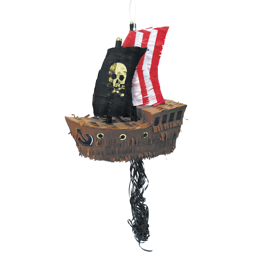 Piñata Bâteau de Pirate - double usage : ficelles ou bâton