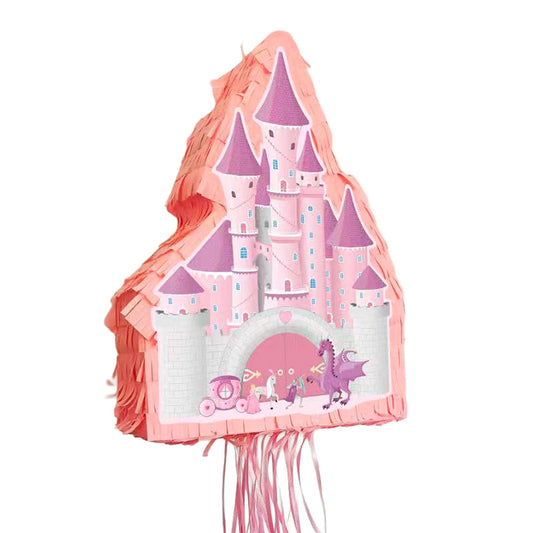 Piñata Château de Princesse - double usage : ficelles ou bâton