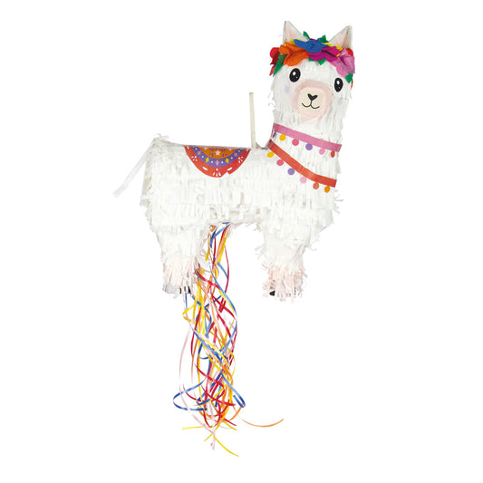 Piñata Baby Lama - double usage : ficelles ou bâton