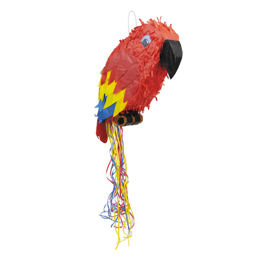 Piñata Perroquet de la Jungle - double usage : ficelles ou bâton