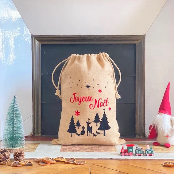 La Hotte Forêt - Petite Hotte de Noël Personnalisée