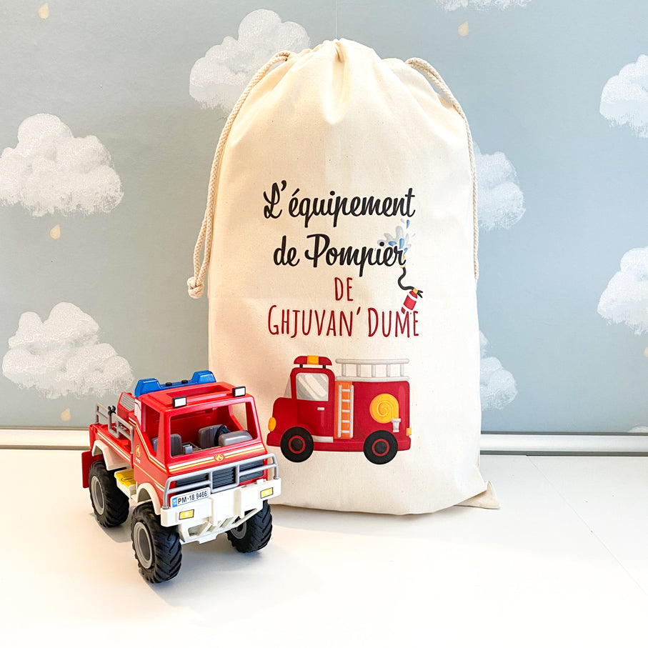 Sac personnalisé Petit Pompier 🚒