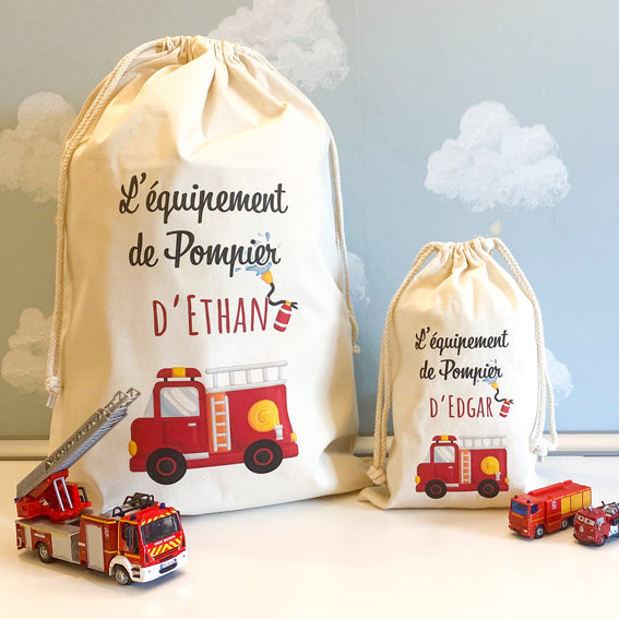Sac personnalisé Petit Pompier 🚒