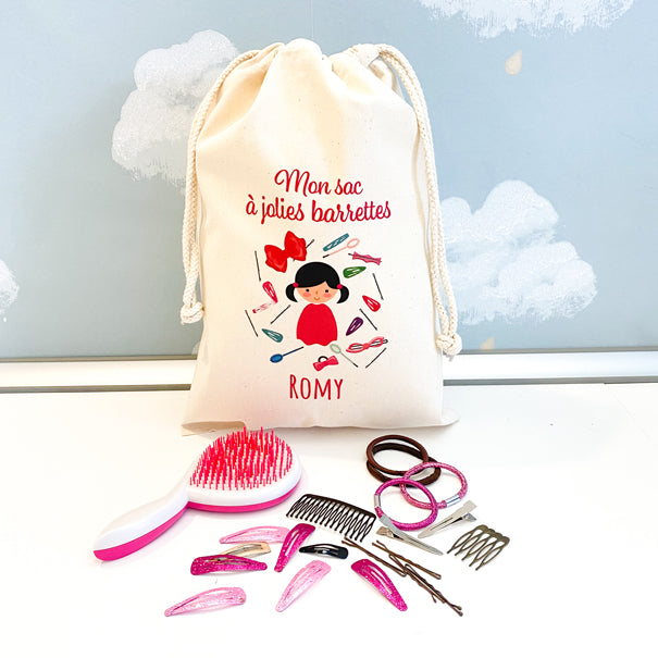 Sac personnalisé pour les barrettes 👧